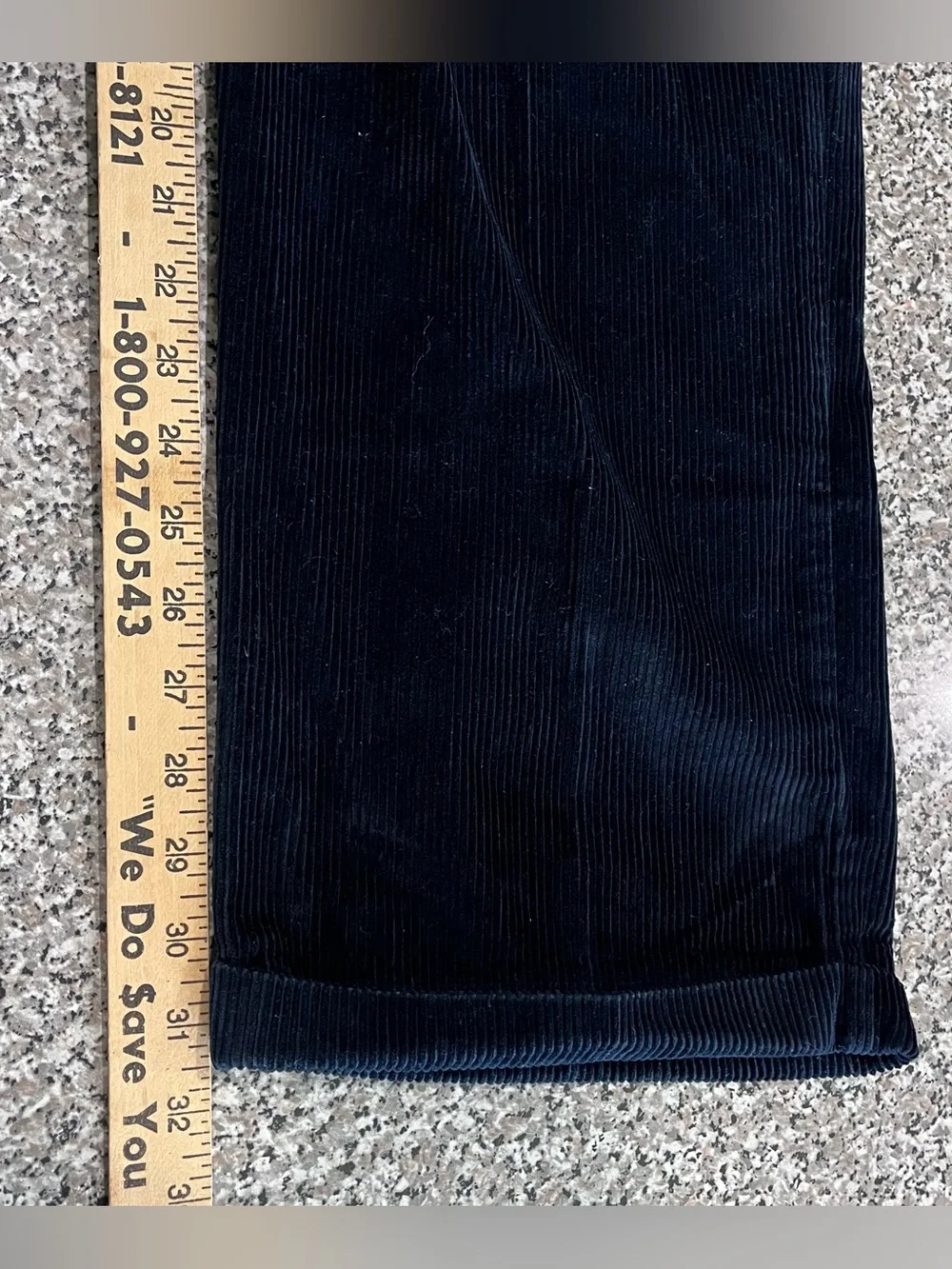Vintage Geoffrey Beene Corduroy Navy Blue Relaxed Fit Y2K 90’s Cotton Mens 40x32